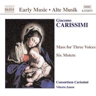 Carissimi - Mass for Three Voices, 6 Motets | Naxos 8555075