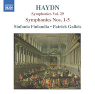 Haydn - Symphonies, vol. 29 (Nos. 1, 2, 3, 4, 5) | Naxos 8557571