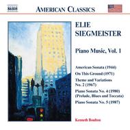 Siegmeister - Piano Music Vol 1 | Naxos - American Classics 8559020