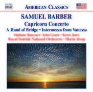 Barber - Capricorn Concerto, A Hand of Bridge, Canzonetta, Intermezzo