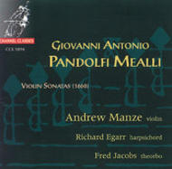 Pandolfi Mealli - Violin Sonatas | Channel Classics CCS5894
