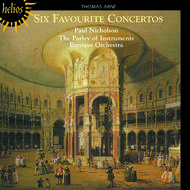 Arne - Six Favourite Concertos | Hyperion - Helios CDH55251