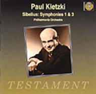 Sibelius - Symphonies 1 & 3 | Testament SBT1049