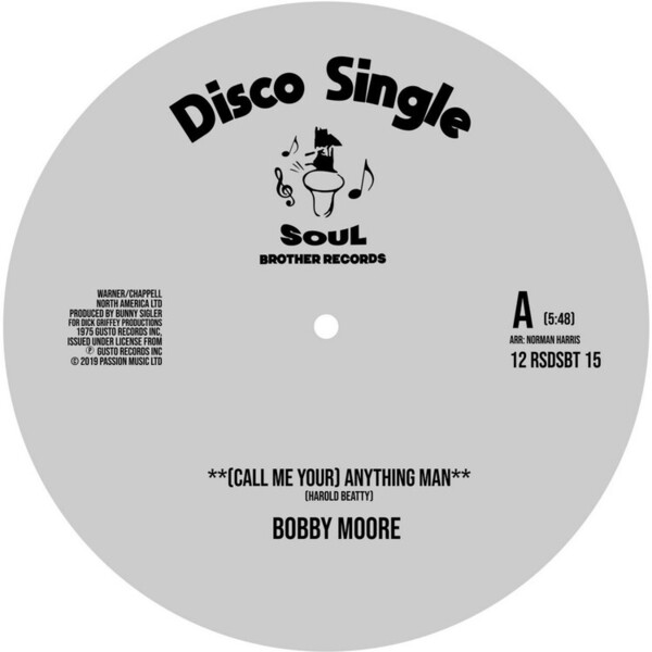 (Call Me Your) Anything/I Get Lifted (RSD 2020) - Bobby Moore/Sweet Music