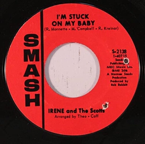 I'm Stuck On My Baby/Indian Giver - Irene and The Scotts | Deptford Northern Soul Club Records DNSCR019