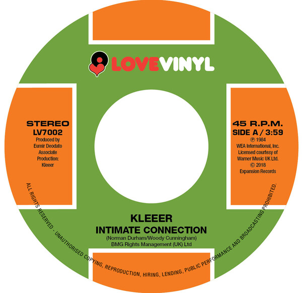 Intimate Connection/Tonight - Kleeer | Passion Music LV7002