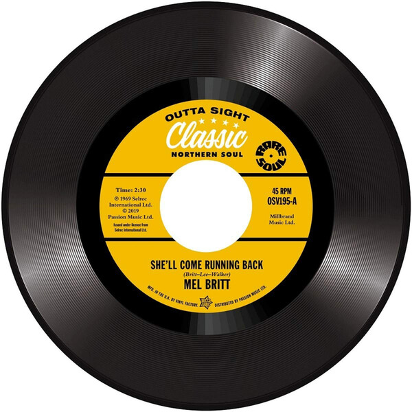 She'll Come Running Back/I Don't Like to Lose - Mel Britt/The Group & Cecil Washington